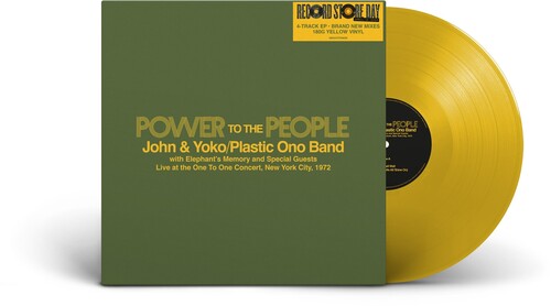 Power To The People: Live at the One To One Concert, New York City 1972 (RSD Exclusive, Extended Play, 180 Gram Vinyl, Colored Vinyl, Yellow) (Vinyl)