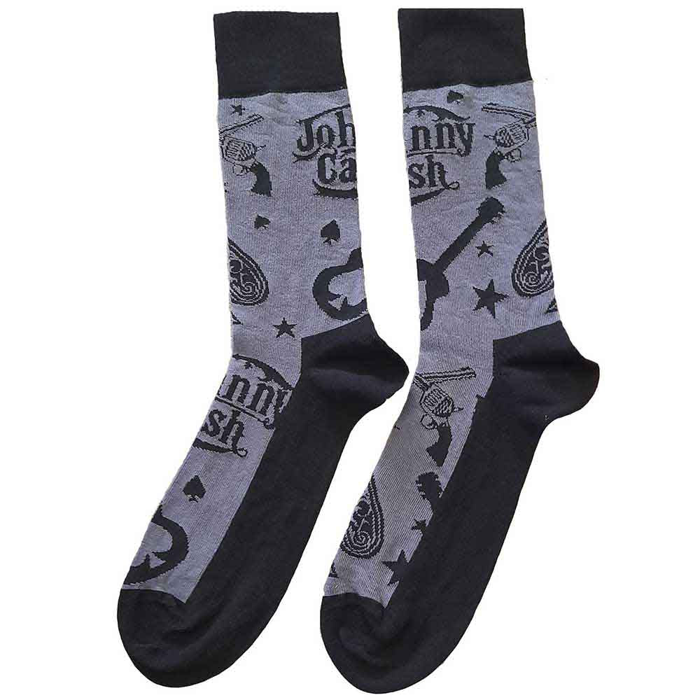 Johnny Cash Guitars 'n Guns [Socks]