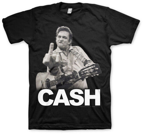 Johnny Cash - Johnny Cash - The Bird - T-Shirt - Large (Black) [Apparel]