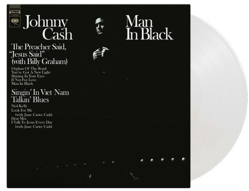 Johnny Cash Man In Black (Limited Edition, 180 Gram Crystal Clear Vinyl) [Import] [Records & LPs]