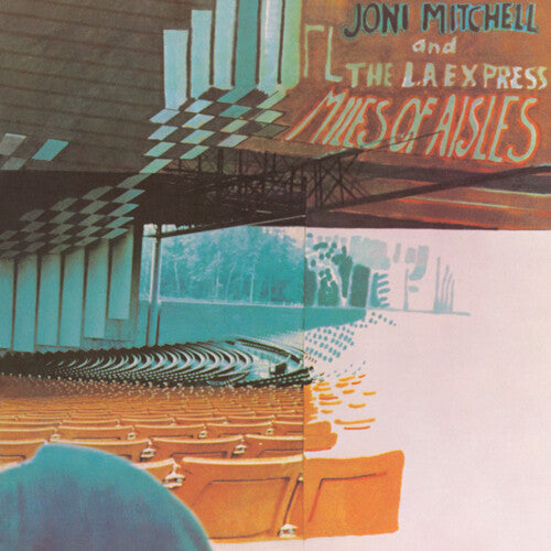 琼尼·米切尔 (Joni Mitchell) 的《Miles of Aisles》（透明海蓝色乙烯基唱片）[唱片和 LP]