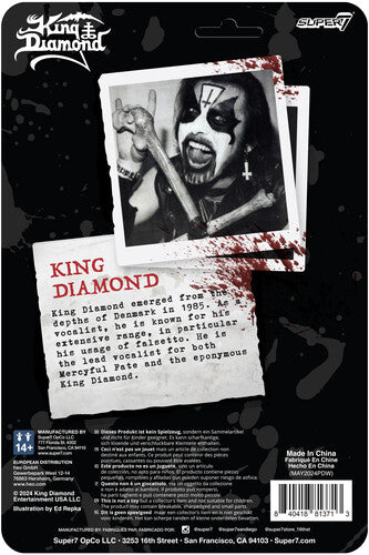 Super7 - King Diamond - ReAction Figures - King Diamond (Collectible, Action Figure) (Action Figure)