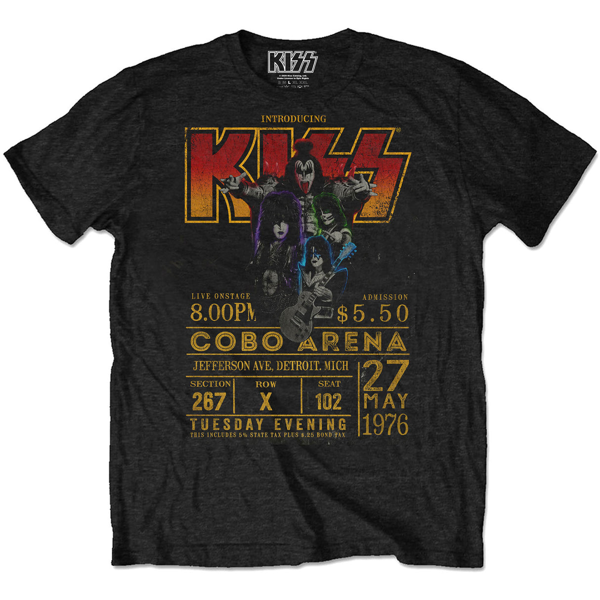 KISS Cobo Arena '76 [Camiseta]