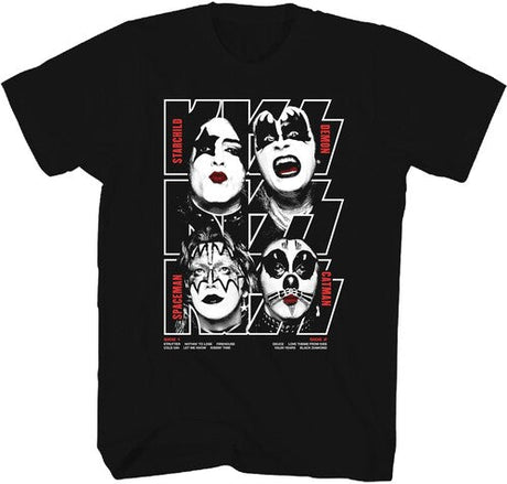 Kiss - Debut Album Cover T-Shirt - Black [Apparel]