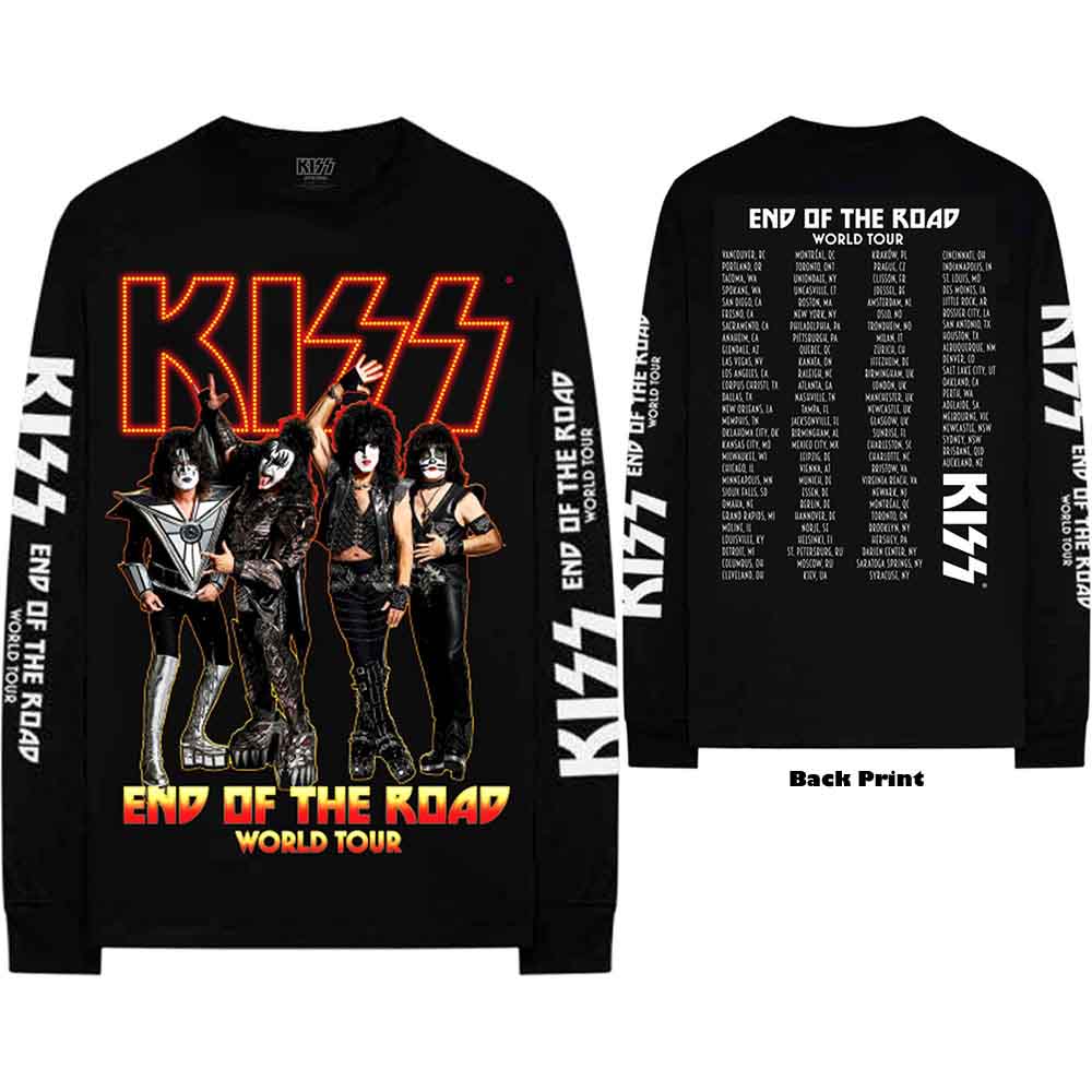 Camiseta de manga larga de Kiss End Of The Road Tour