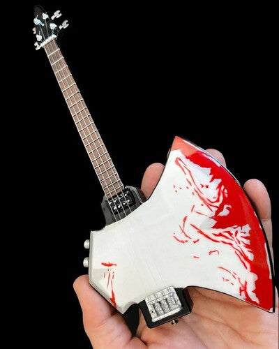 Gene Simmons Kiss Signature BLOOD AXE Mini Bass Guitar Replica Collectible (Collectible, Figure) (Action Figure)