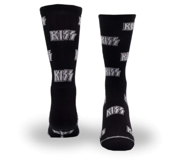 Kiss - Kiss All Over Logo Crew Socks (One Size) [Socks]