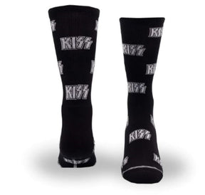Kiss - Kiss All Over Logo Crew Socks (One Size) [Socks]