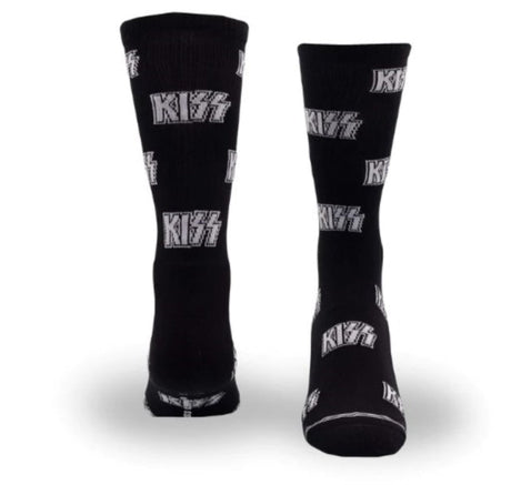Kiss - Kiss All Over Logo Crew Socks (One Size) [Socks]