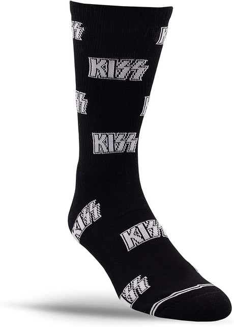 Kiss - Kiss All Over Logo Crew Socks (One Size) [Socks]