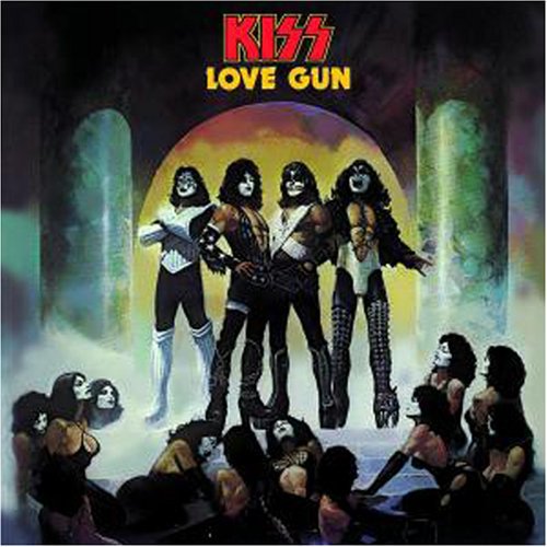 Kiss Love Gun (Limited Edition, Tangerine/ Aqua Splatter Colored Vinyl) [Records & LPs]