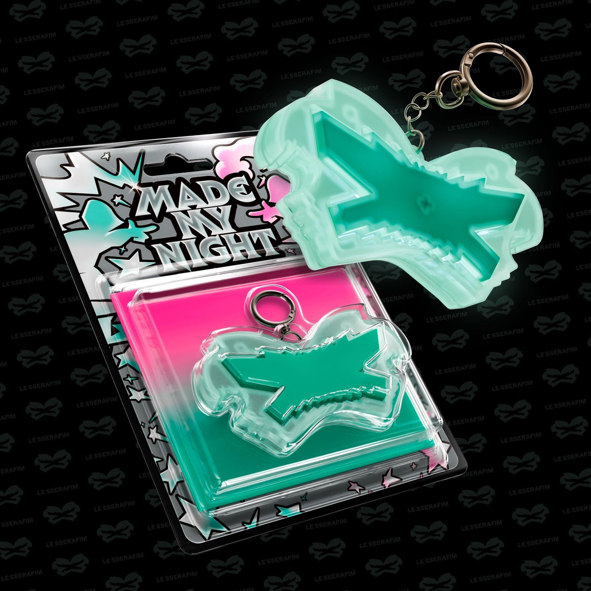LE SSERAFIM - 2ND Single Album 'Made My Night' (Glow Clicker Keychain) [Mint Ver.] [CD]