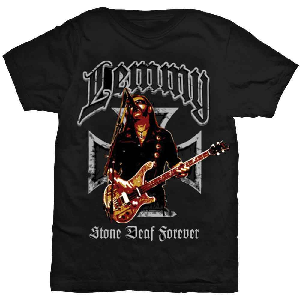 Lemmy Iron Cross Stone Deaf Forever [T-Shirt]