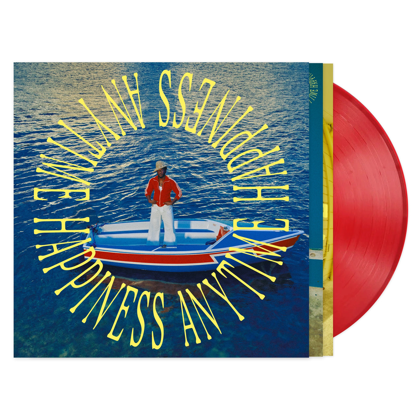 Leon Bridges - Happiness Anytime (Indie Exclusive) [Campari Red] [Vinyl]