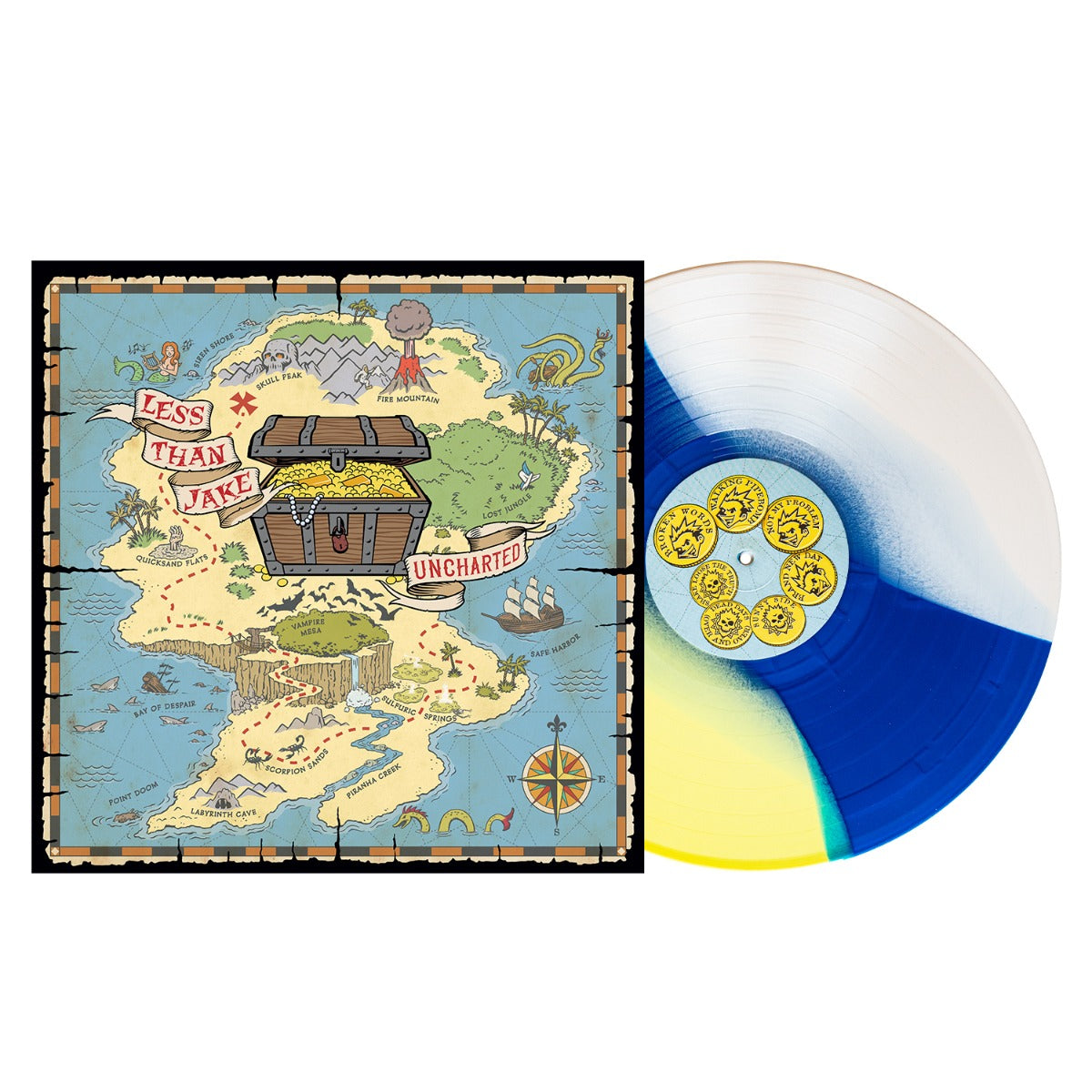 Uncharted (Indie Exclusive, Easter Yellow/Blue/Bone Tri-Stripe Colored Vinyl) (Vinyl)