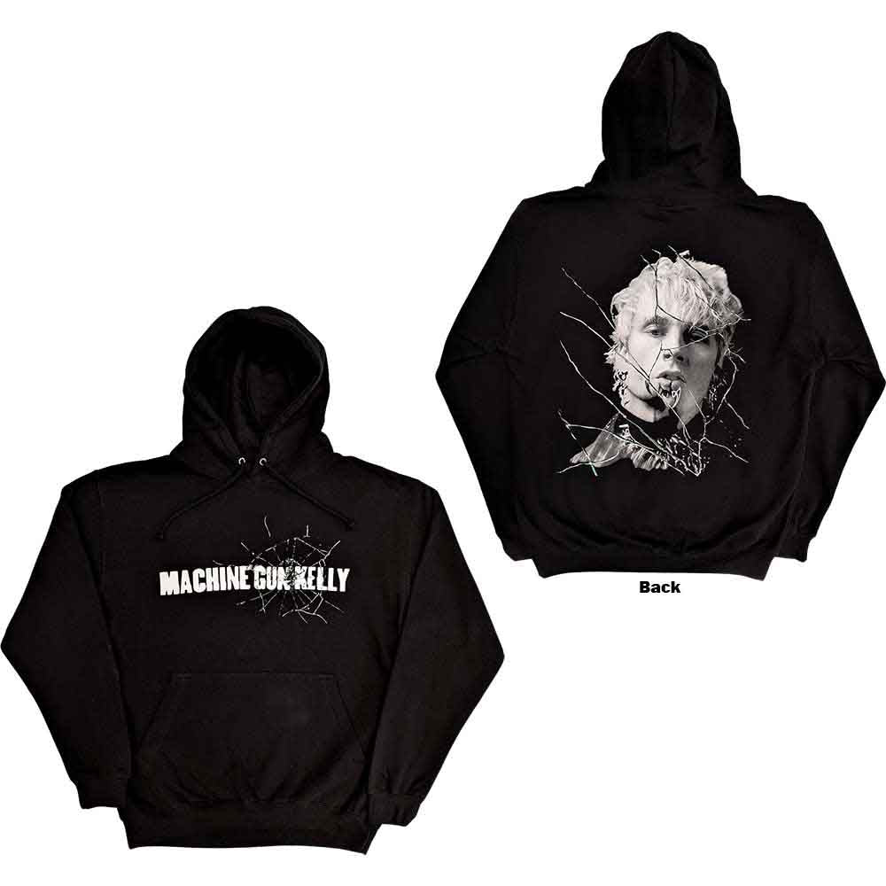 Sudadera con capucha y cristales rotos de Machine Gun Kelly