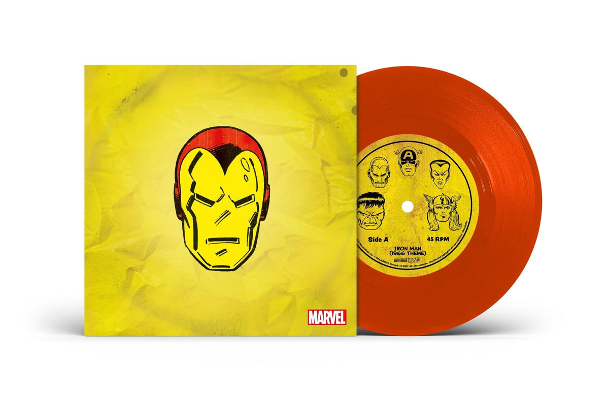 Marvel Chorus - Iron Man (1966 Theme) / Merry Marvel Marching Society [Translucent Red 7" Single] [Vinyl]