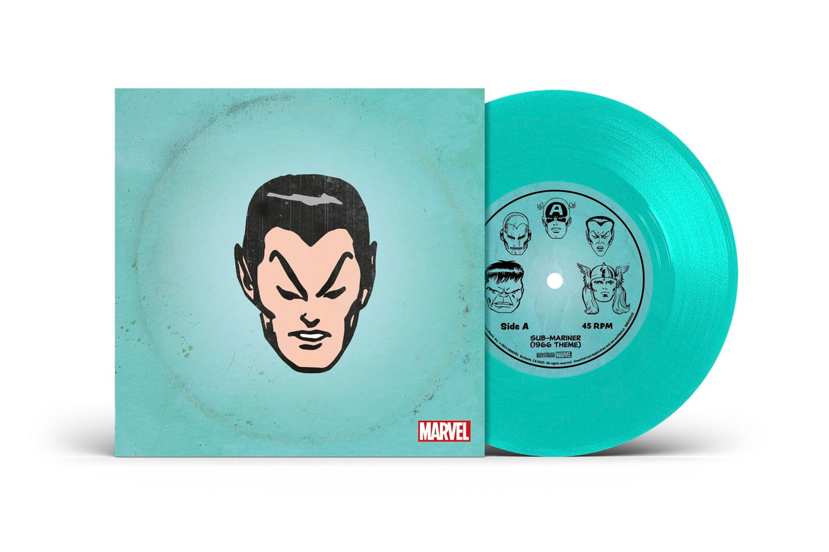 Marvel Chorus - Sub-Mariner (1966 Theme) / Merry Marvel Marching Society [Translucent Sea Foam 7" Single] [Vinyl]