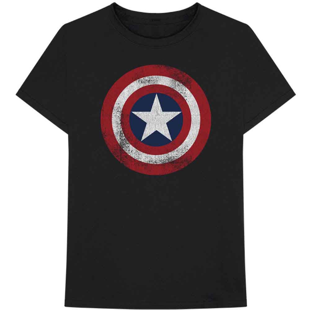 Captain America Distressed Shield (T-Shirt)