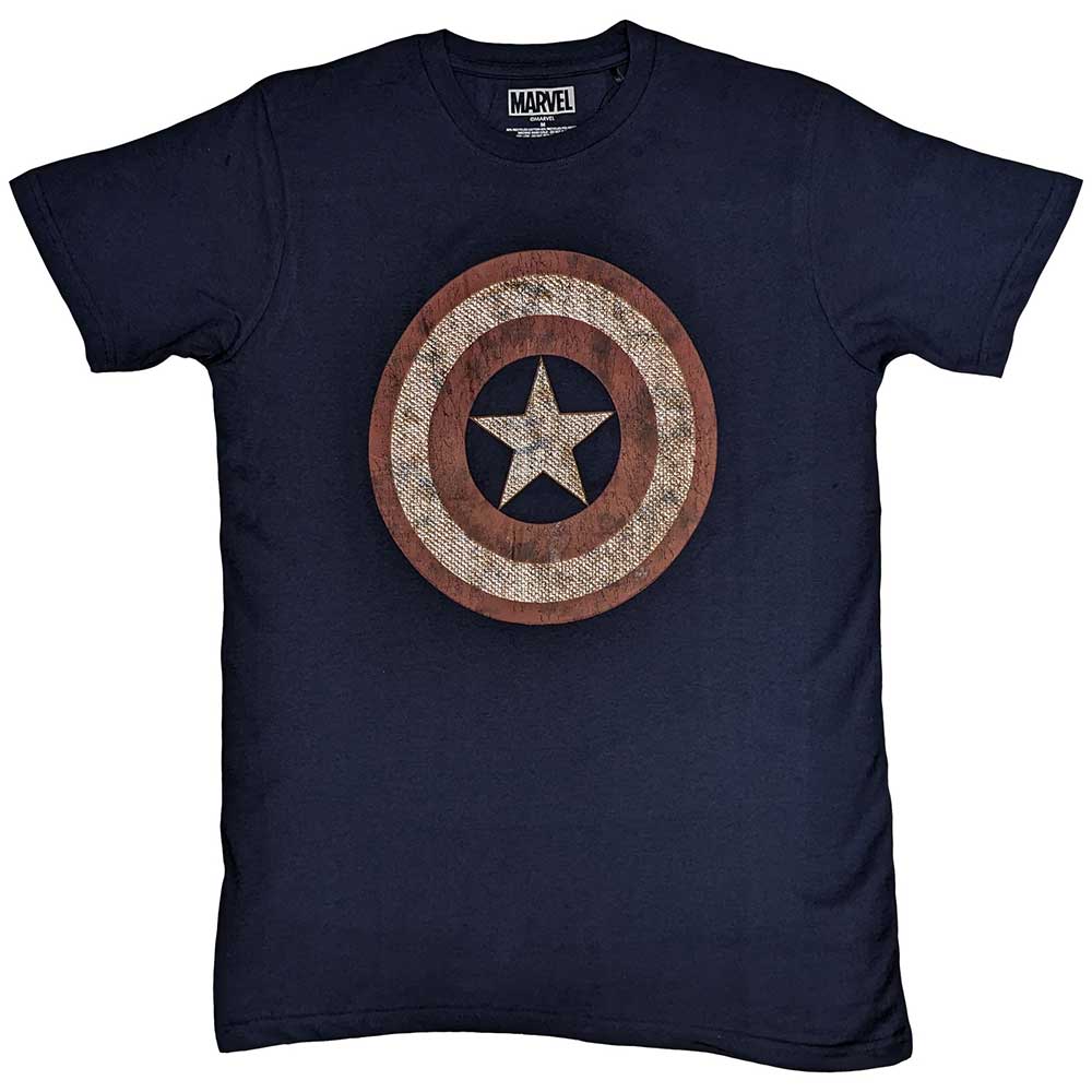 Camiseta con escudo bordado del Capitán América de Marvel Comics