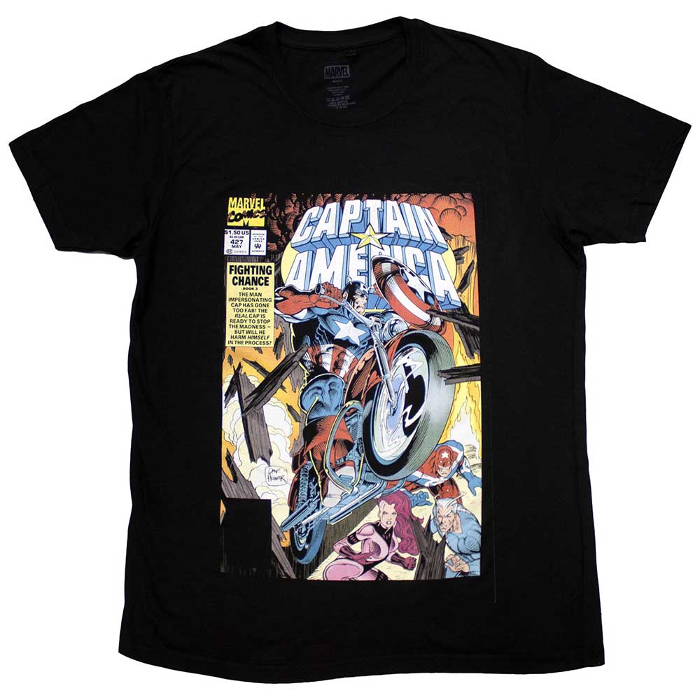 Captain America Wheel Comic Cover (T-Shirt)