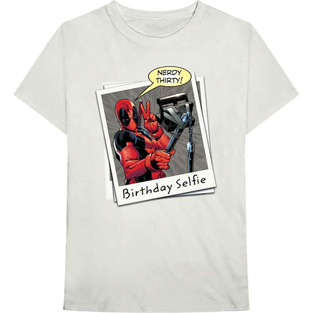 Selfie de cumpleaños de Deadpool de Marvel Comics [Camiseta]