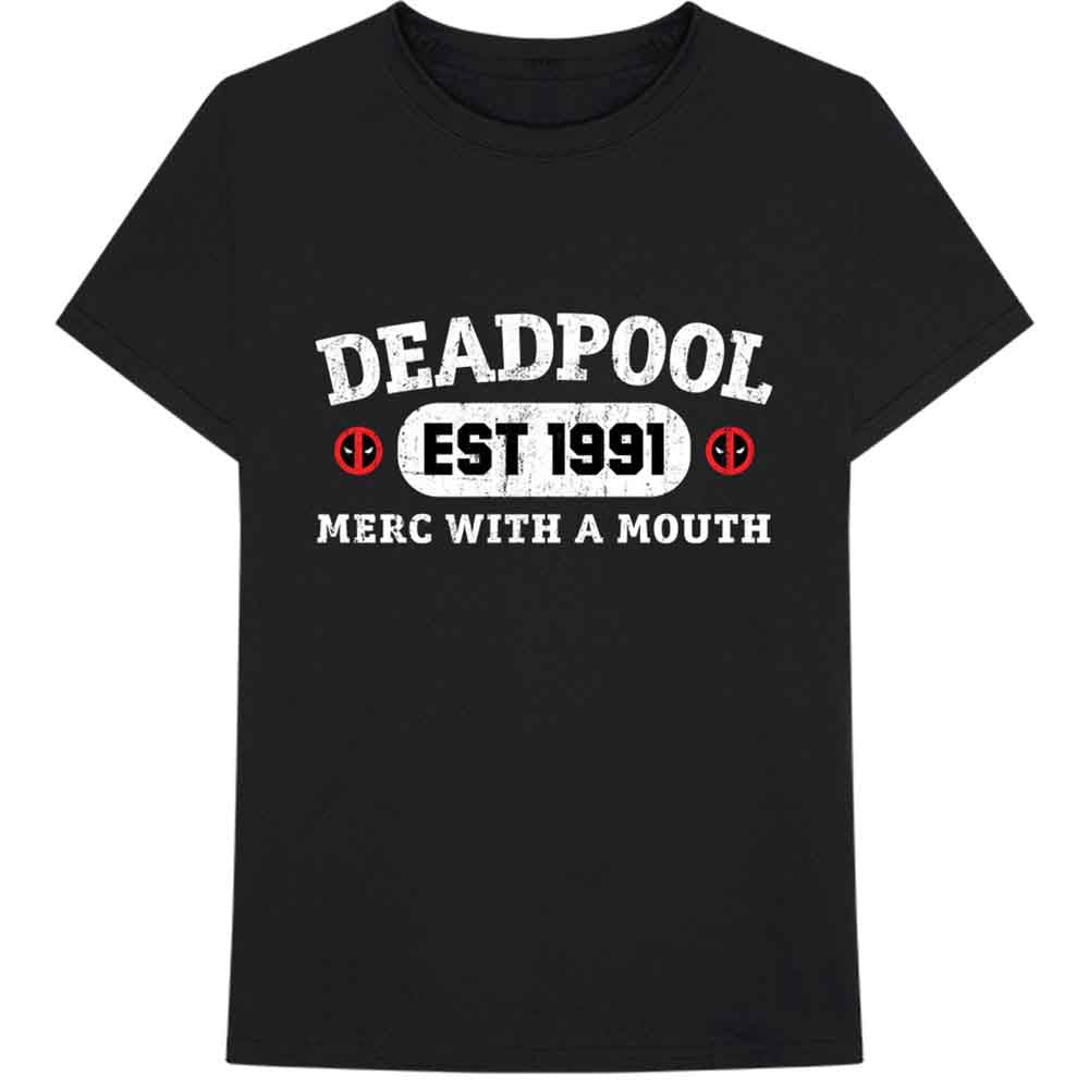 Camiseta de Deadpool de Marvel Comics con bocazas