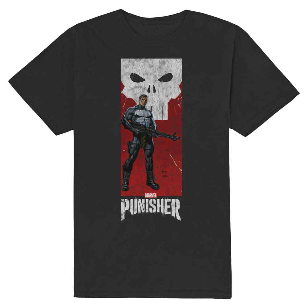 Camiseta de Marvel Comics de Punisher con pistola en la mano