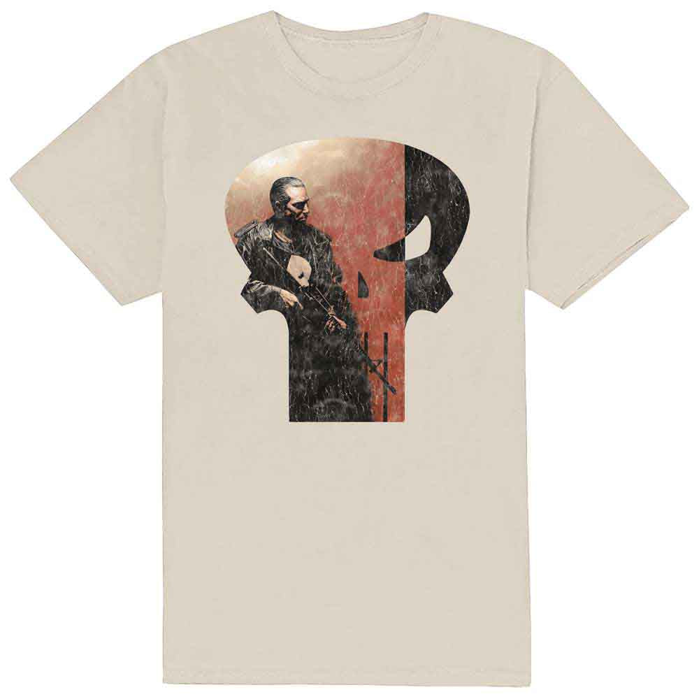 Camiseta con el personaje de Marvel Comics Punisher con diseño de calavera