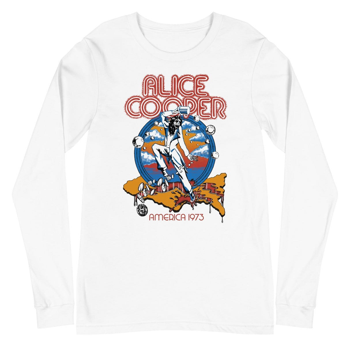 Alice Cooper - 1973 Tour Long Sleeve T-Shirt ()