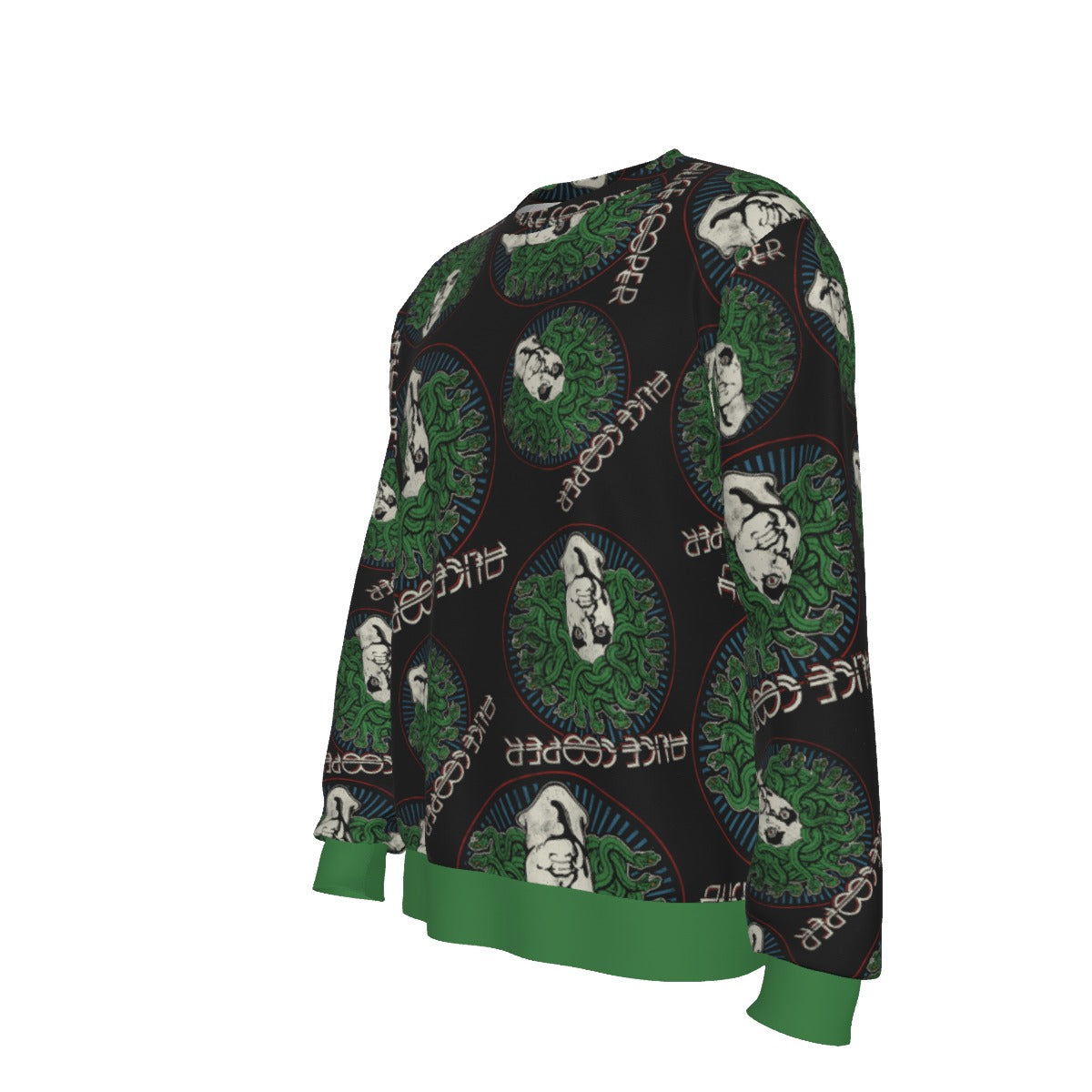 MERCHMOMENT Alice Cooper Hair All Over Print Sweatshirt [Apparel]