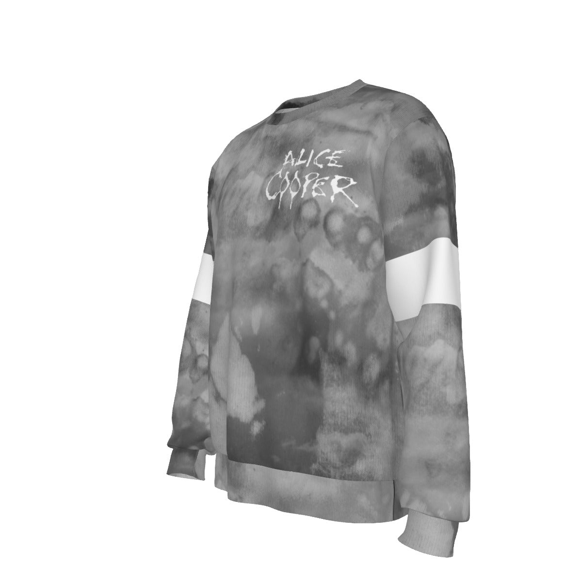 MERCHMOMENT Alice Cooper Staring All Over Print Sweatshirt [Apparel]