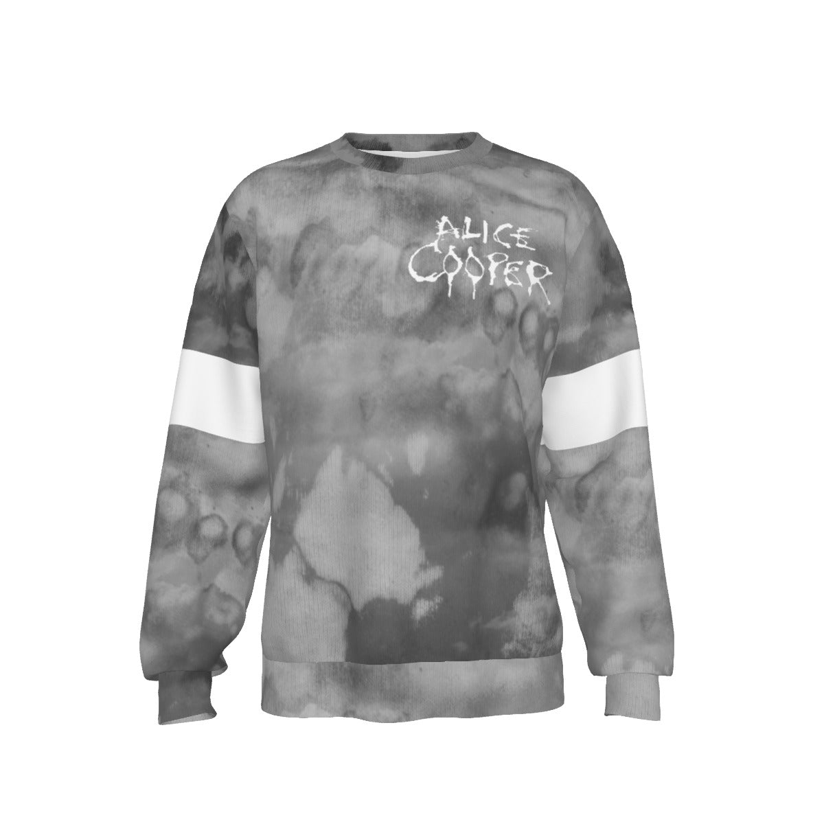 MERCHMOMENT Alice Cooper Staring All Over Print Sweatshirt [Apparel]