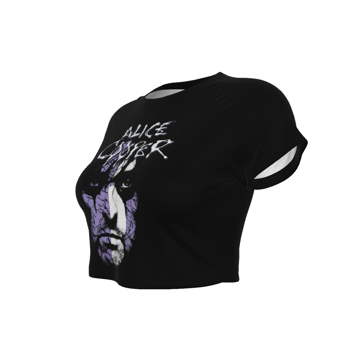 MERCHMOMENT Alice Cooper Vintage Look Women's Crop Top [Apparel]