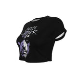 MERCHMOMENT Alice Cooper Vintage Look Women's Crop Top [Apparel]
