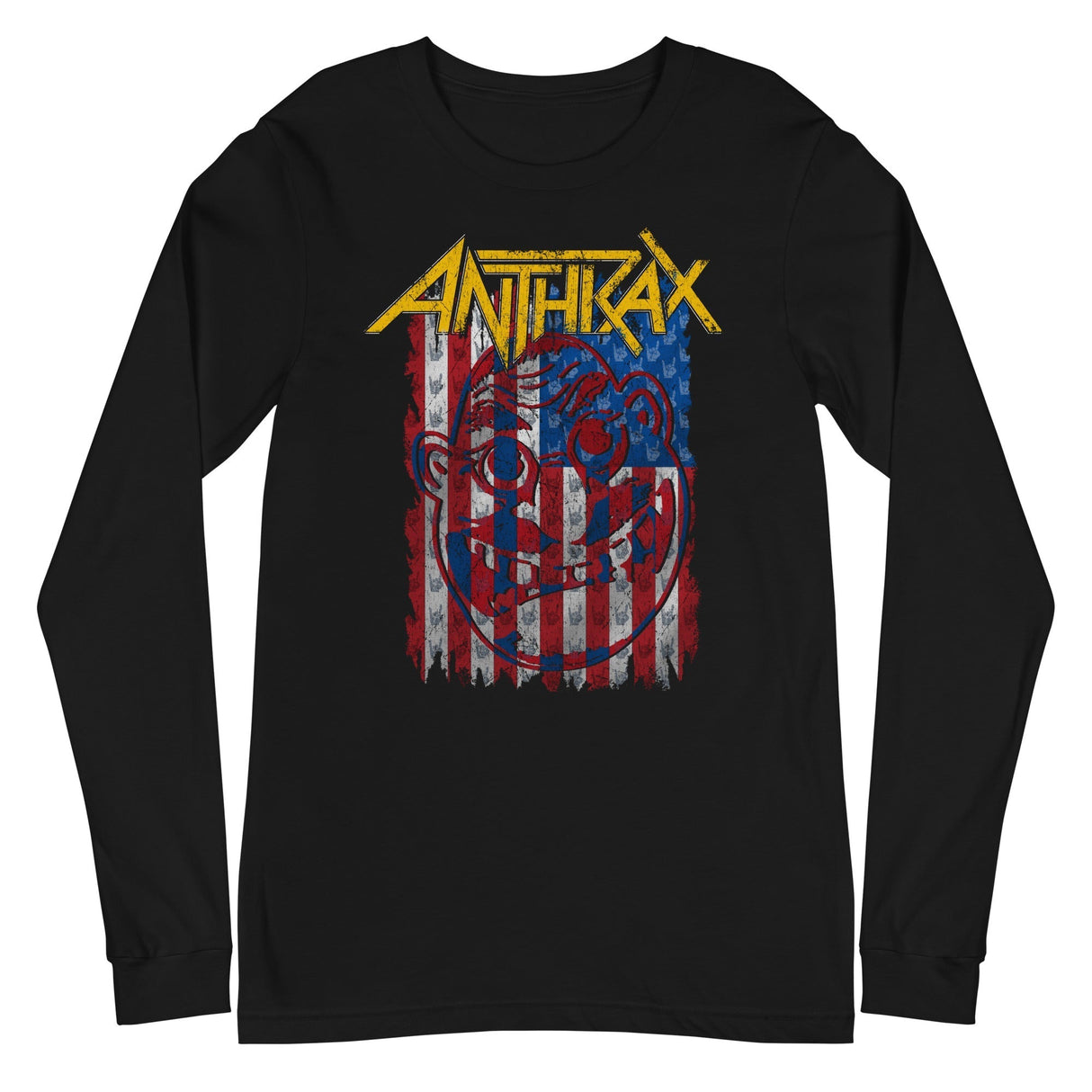 Anthrax - American Flag Long Sleeve T-Shirt ()