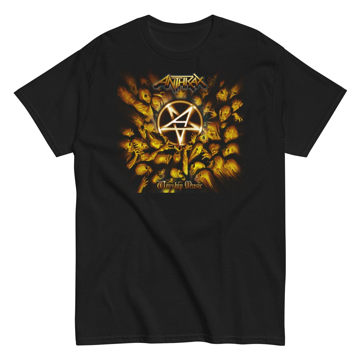 MERCHMOMENT Anthrax - Pentagram Logo T-Shirt #1026 [Apparel]