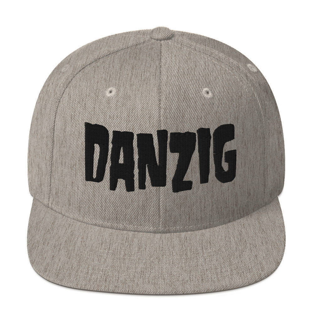 Danzig Classic Logo Grey Embroidered Snap Back Hat ()