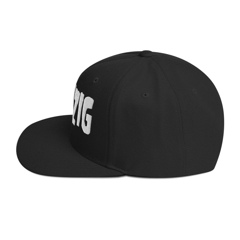 Danzig Classic Logo White Embroidered Snap Back Hat ()