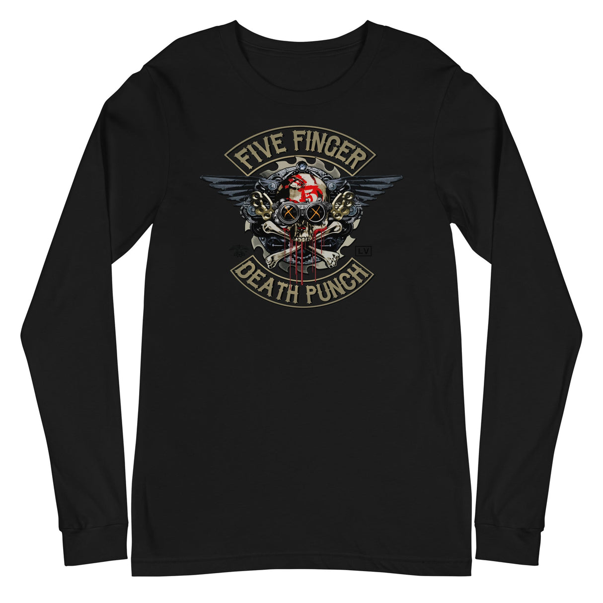 Five Finger Death Punch - Crossbones Long Sleeve T-Shirt ()