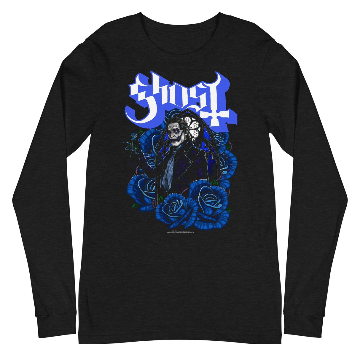 Ghost - Blue Roses Long Sleeve T-Shirt ()