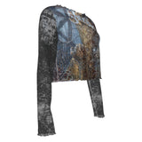 MERCHMOMENT Ghost Chapel Women's Mesh Top [Apparel]