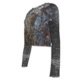 MERCHMOMENT Ghost Chapel Women's Mesh Top [Apparel]