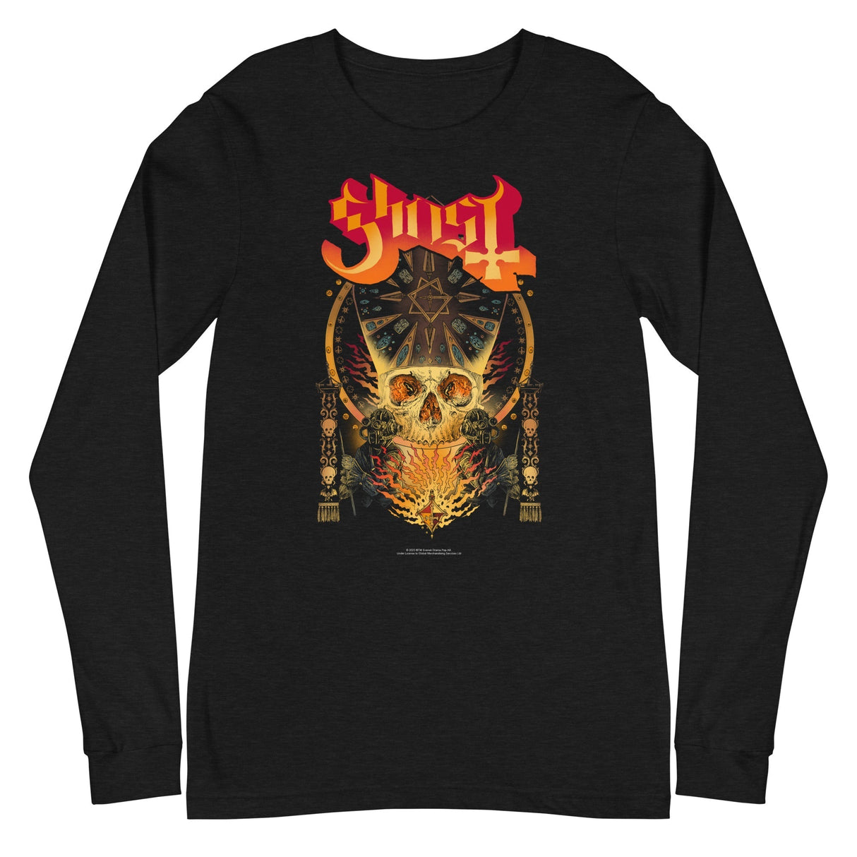 Ghost - Flaming Logo Long Sleeve T-Shirt ()