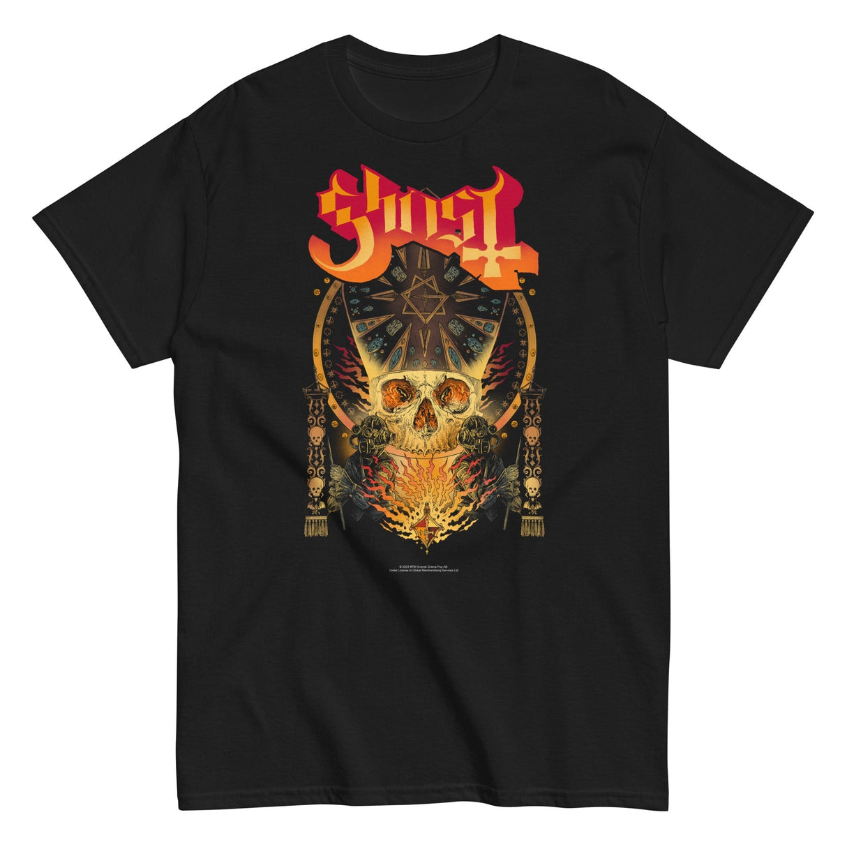 Ghost - Flaming Logo T-Shirt ()