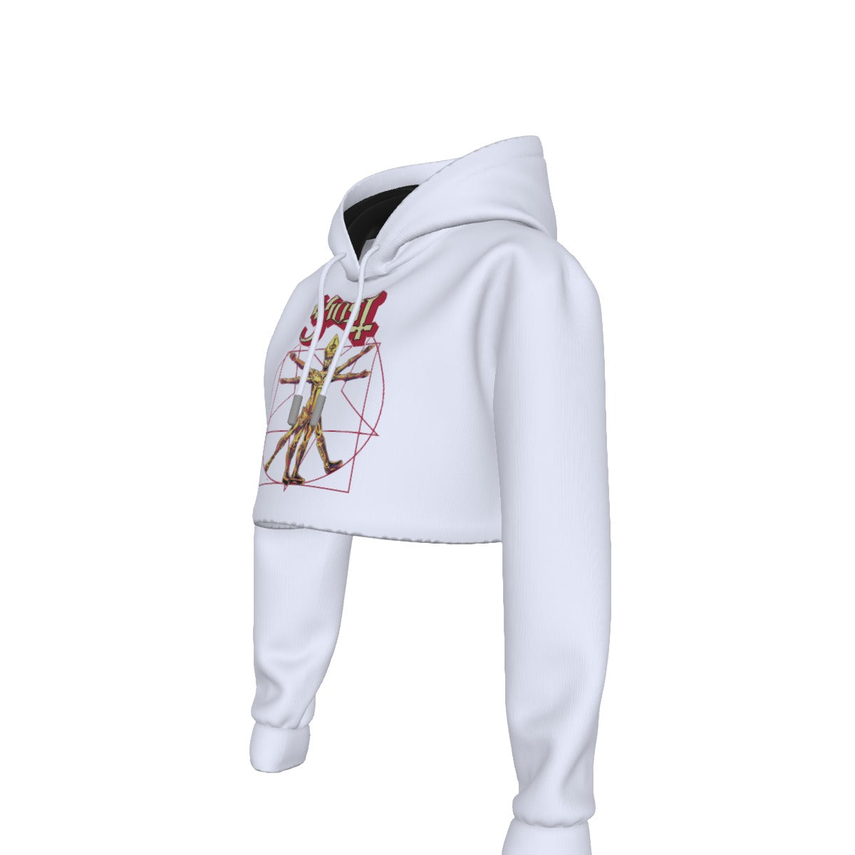 MERCHMOMENT Ghost In the Machine Women's Cropped Hoodie [Apparel]