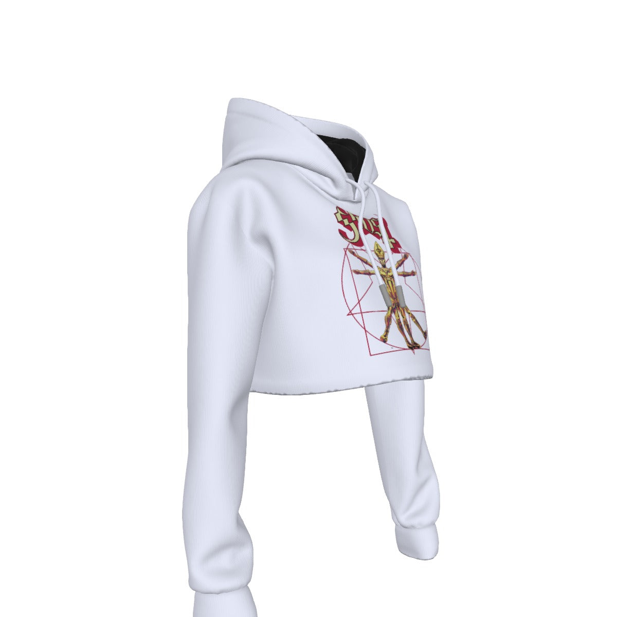 Ghost In the Machine Women's Cropped Hoodie ()