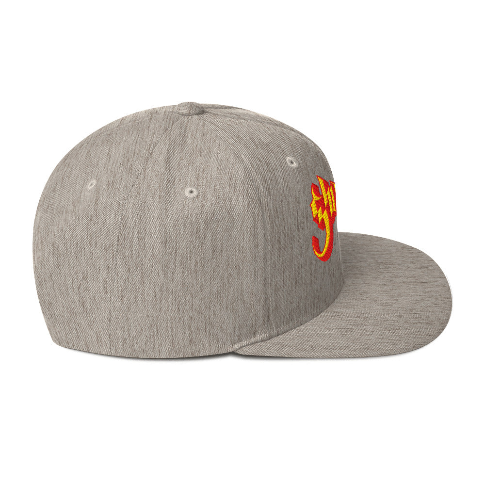 Ghost Logo Embroidered Snapback Hat ()