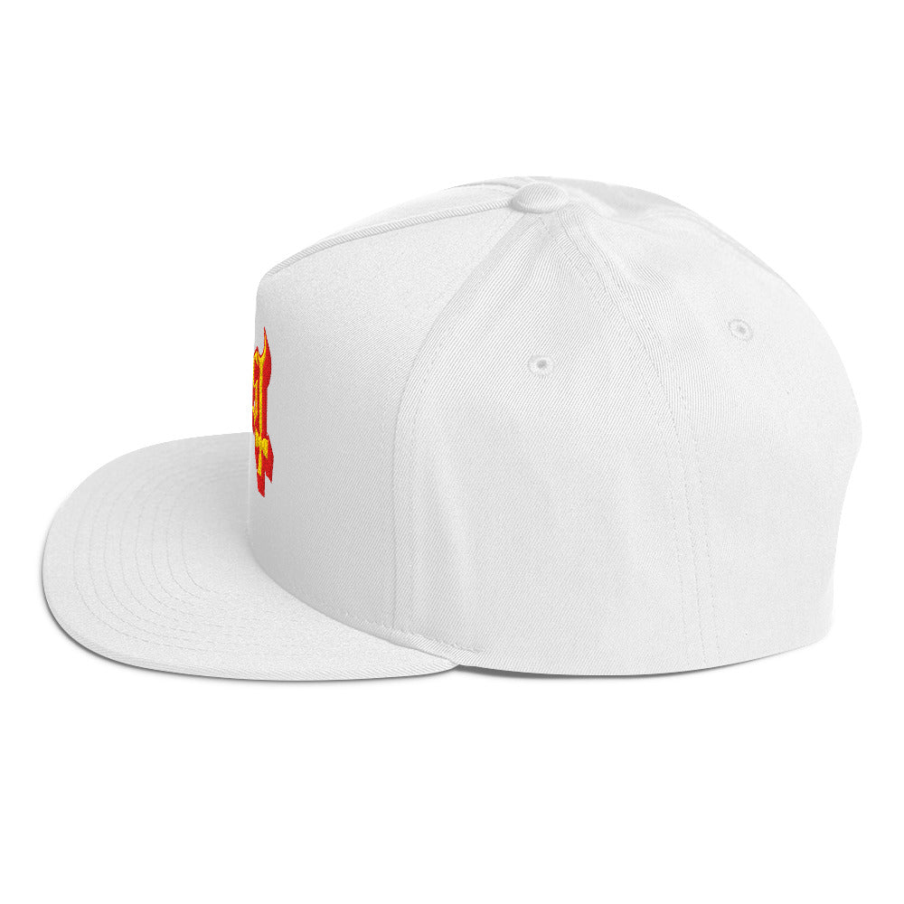 Ghost Logo Embroidered Snapback Hat ()