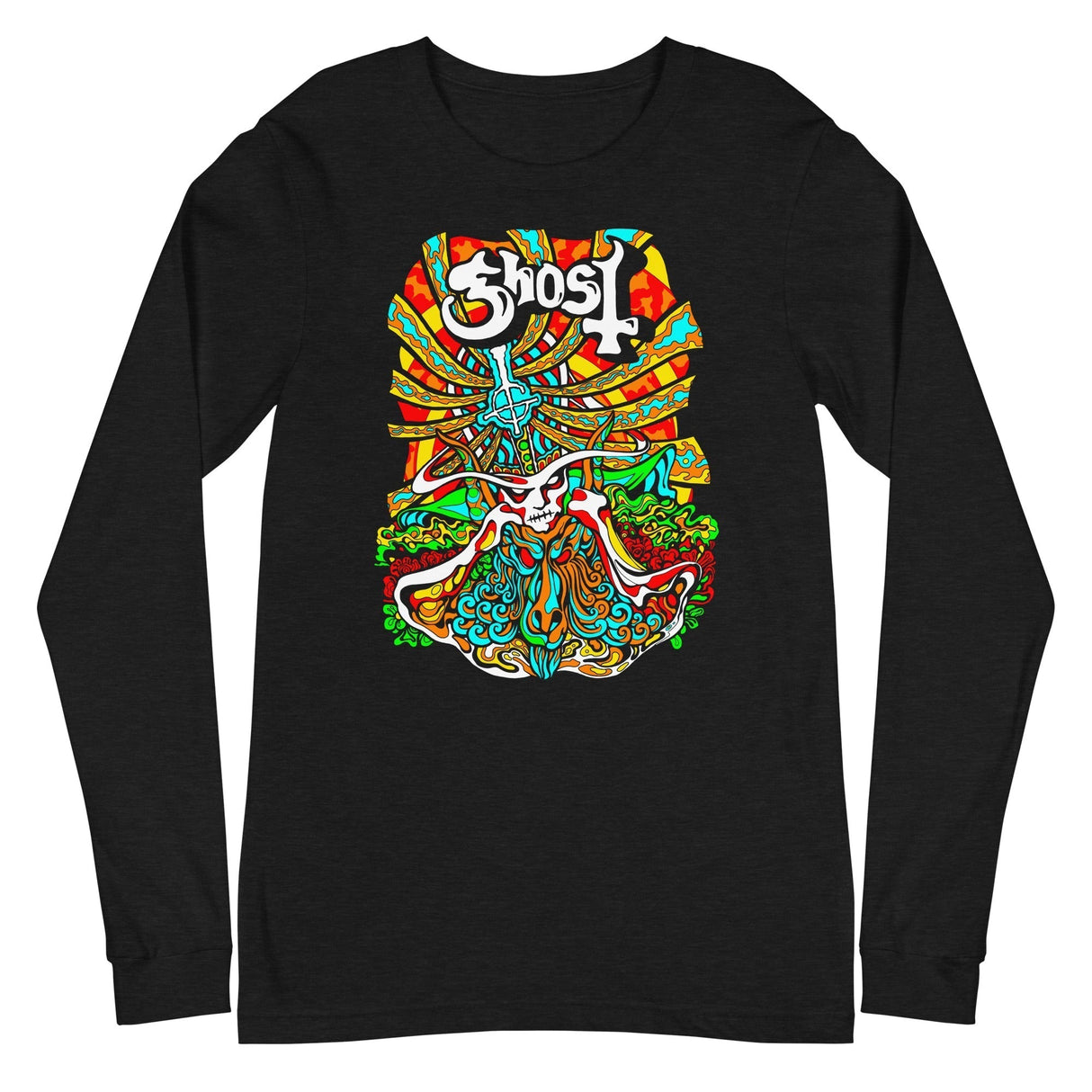 MERCHMOMENT Ghost - Psychedelic Long Sleeve T-Shirt [Apparel]
